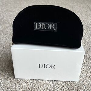 Dior Luxurious Black Velvet Pouch